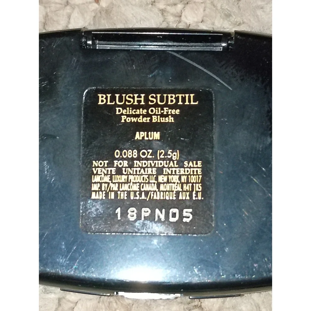 Lancome Blush Subtil Oil‎ Free Aplum Compact With Mirror 2.5g